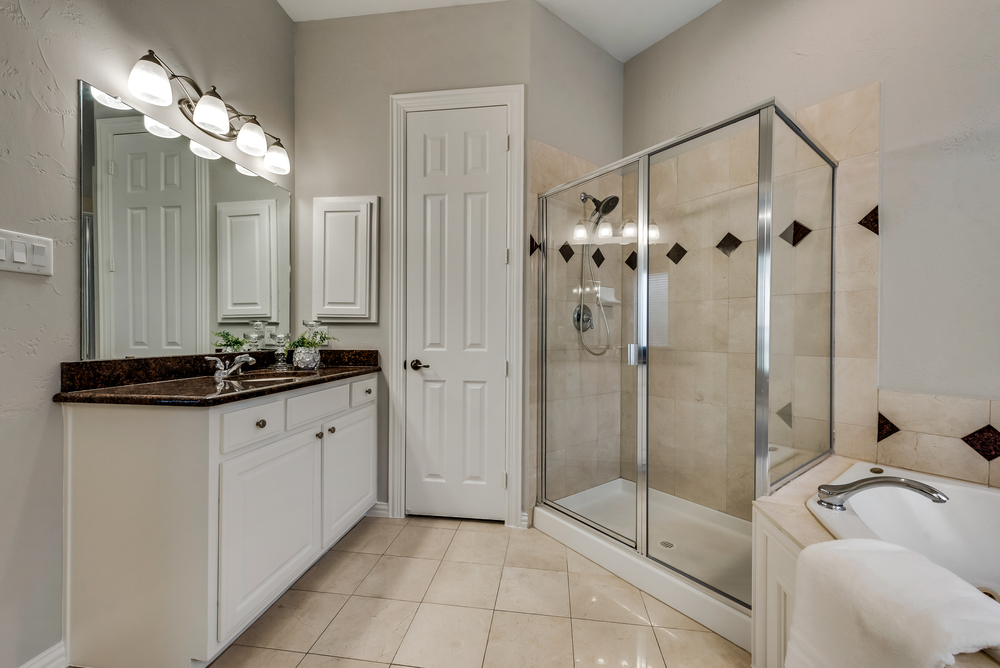    Spa Like Master Bathroom with Separate Shower 