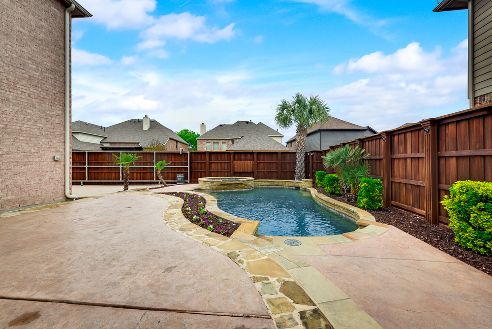    Extended Open Patio out to Beautiful Swimming Pool 