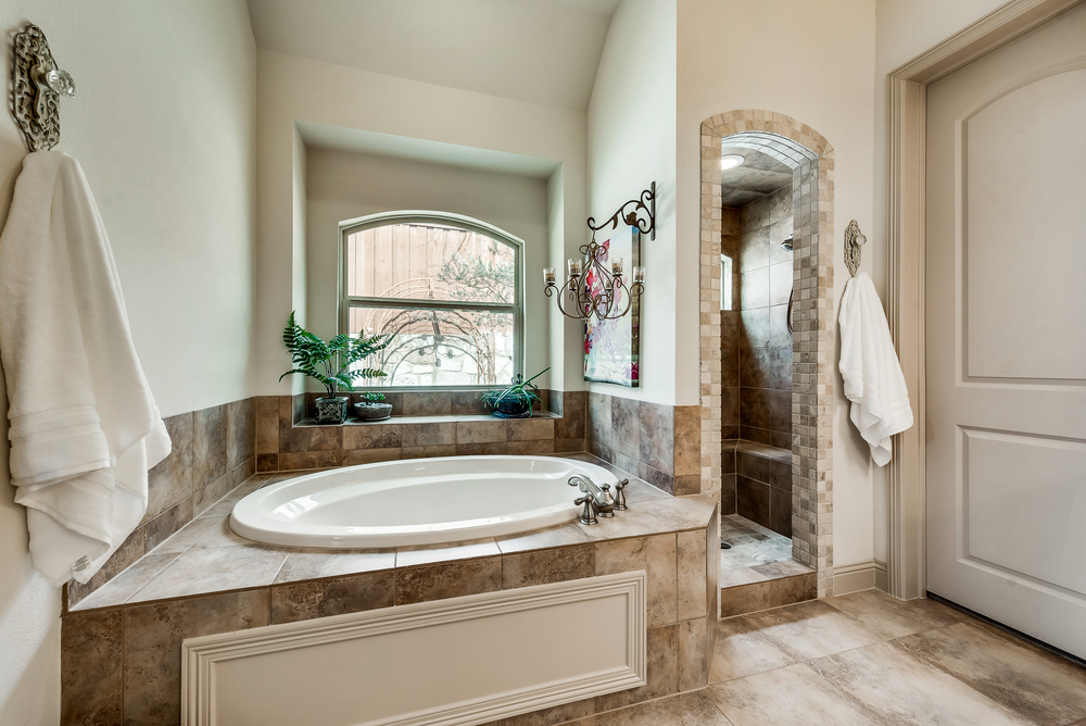    Master Bathroom has Soaker Tub and Separate Walk In Shower 
