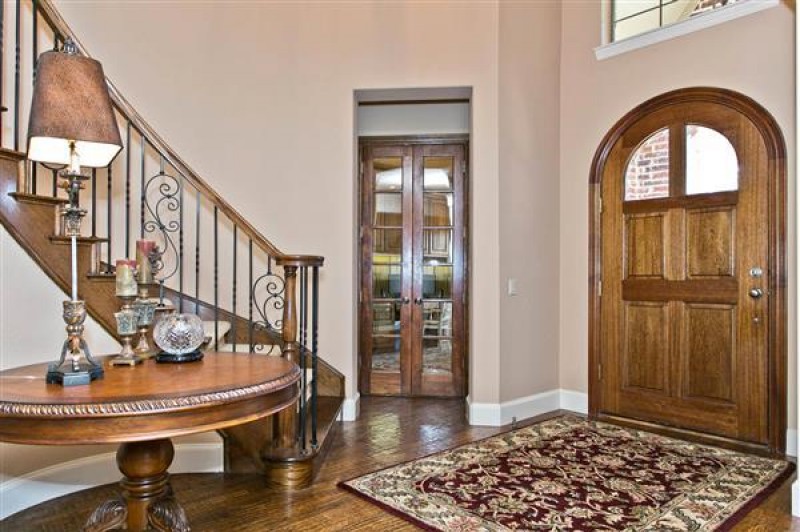    Foyer with French Doors to Study 