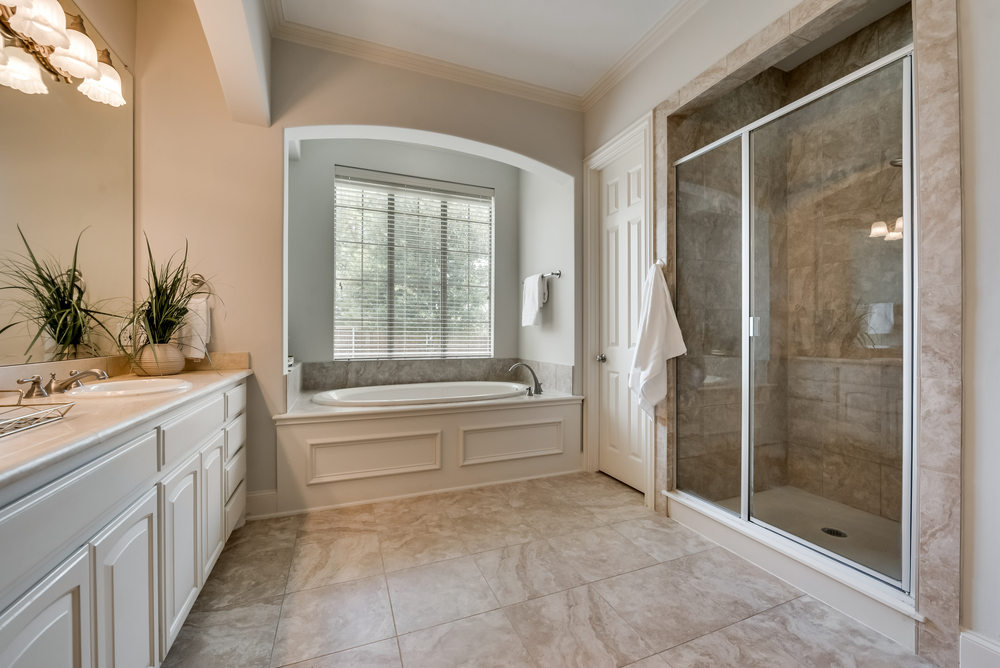    Master Bath includes Oversized Whirlpool Tub and Separate Shower 