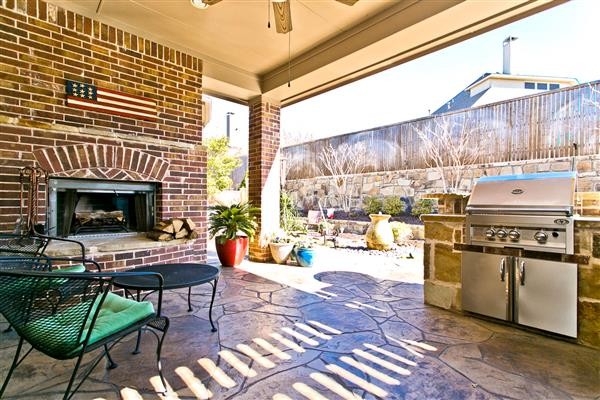    Outdoor Fireplace  Kitchen area 