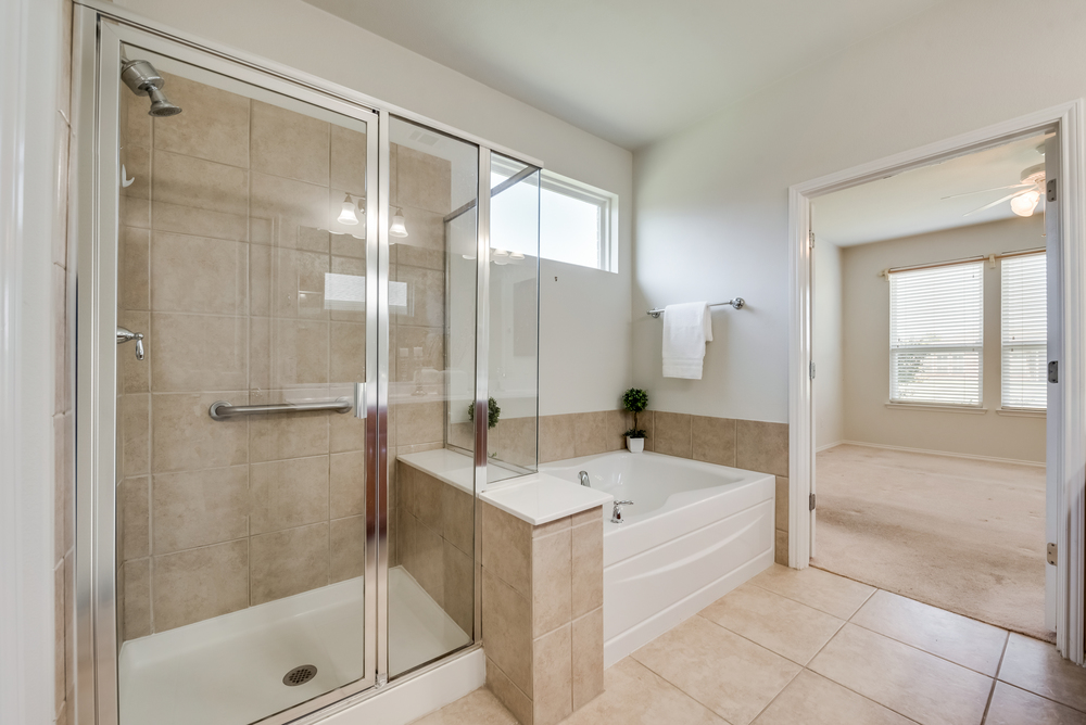   Master Bath also has Oversized Soaker Tub and Separate Shower 