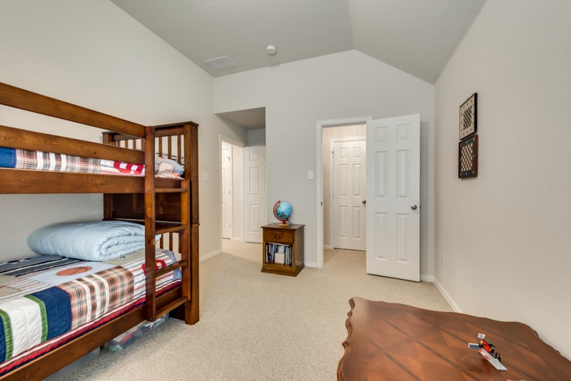    Secondary Upstairs Bedroom with Two Closets 