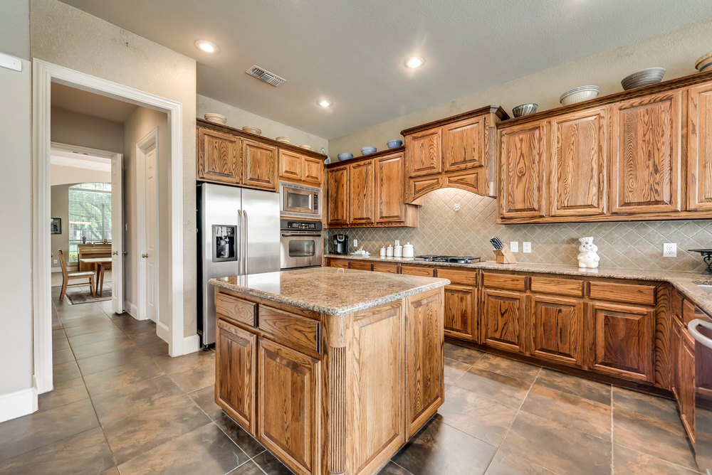    Gourmet Kitchen with Stainless Steel Appliances 